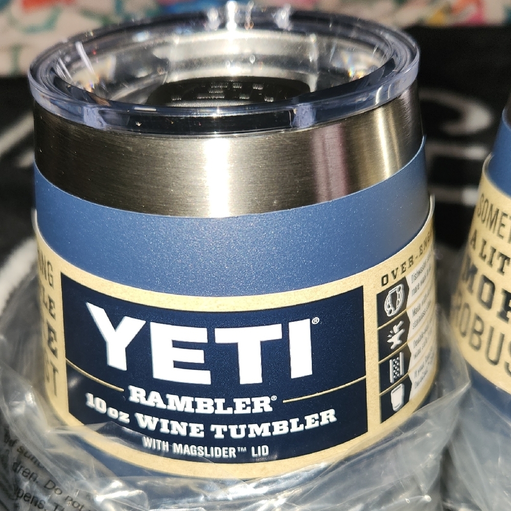 YETI Rambler Blue Wine Tumblers - Picture 2 of 9